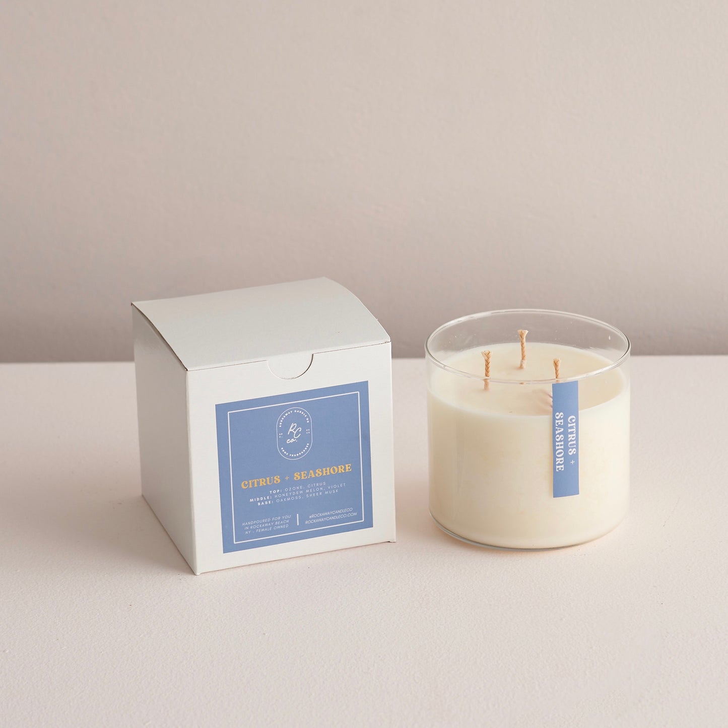 Citrus + Seashore 16oz Soy Candle