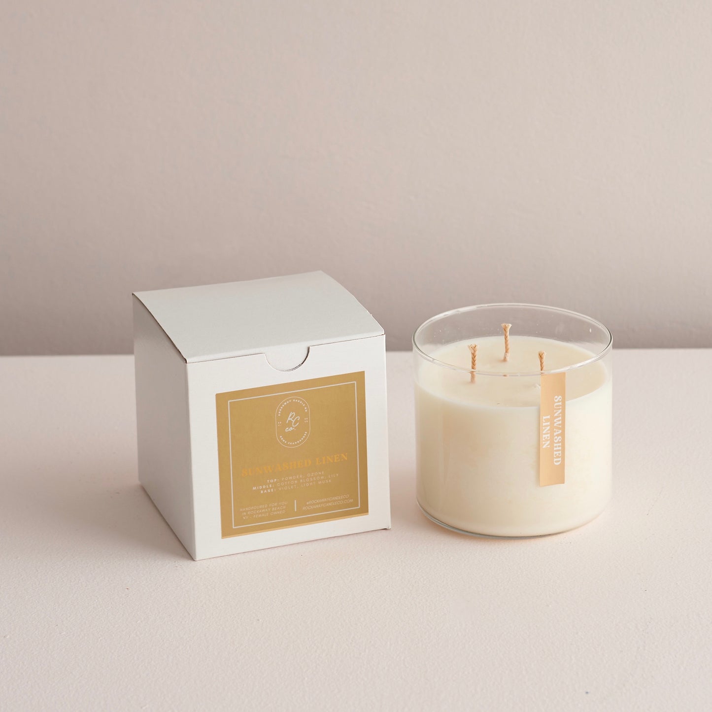 Sunwashed Linen 16oz Candle