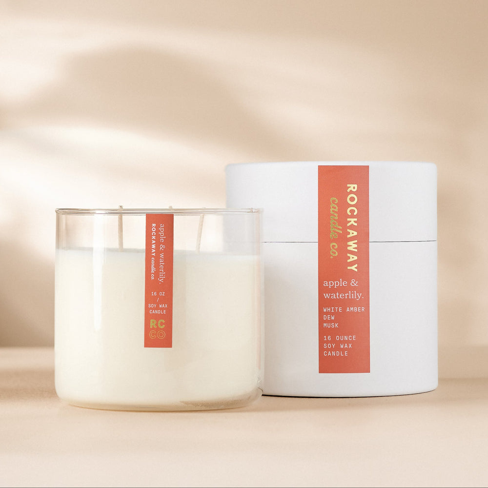 Apple + Waterlily 16oz Candle
