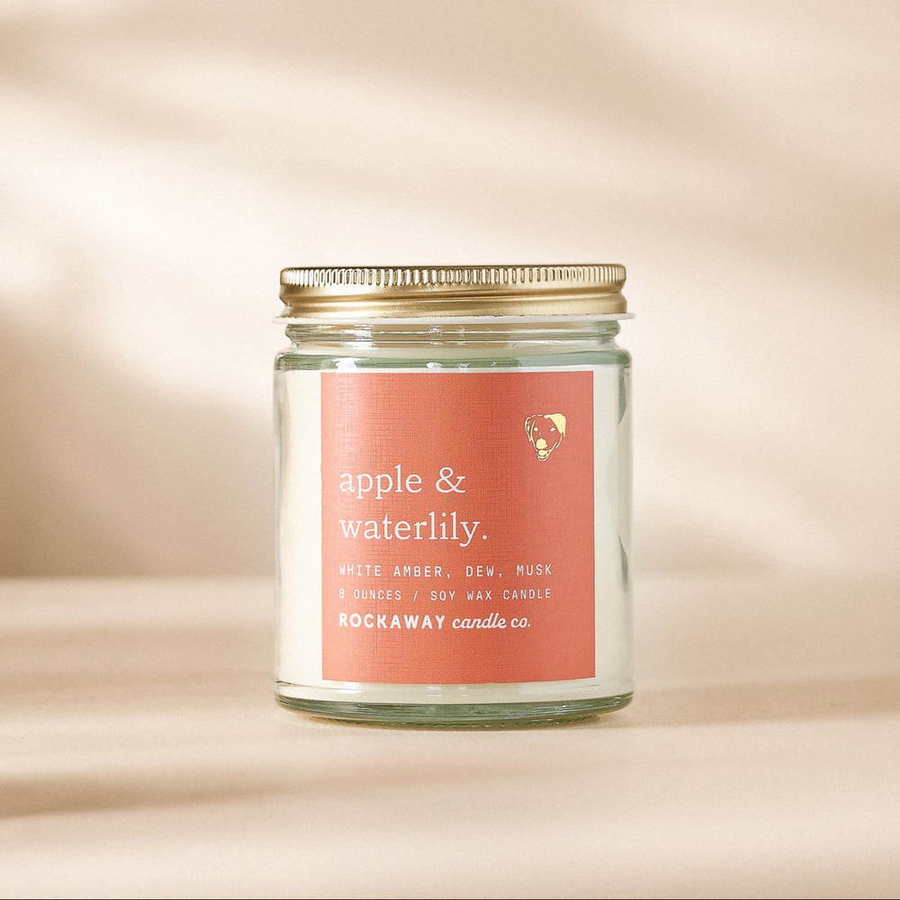 Apple + Waterlily 8oz Candle