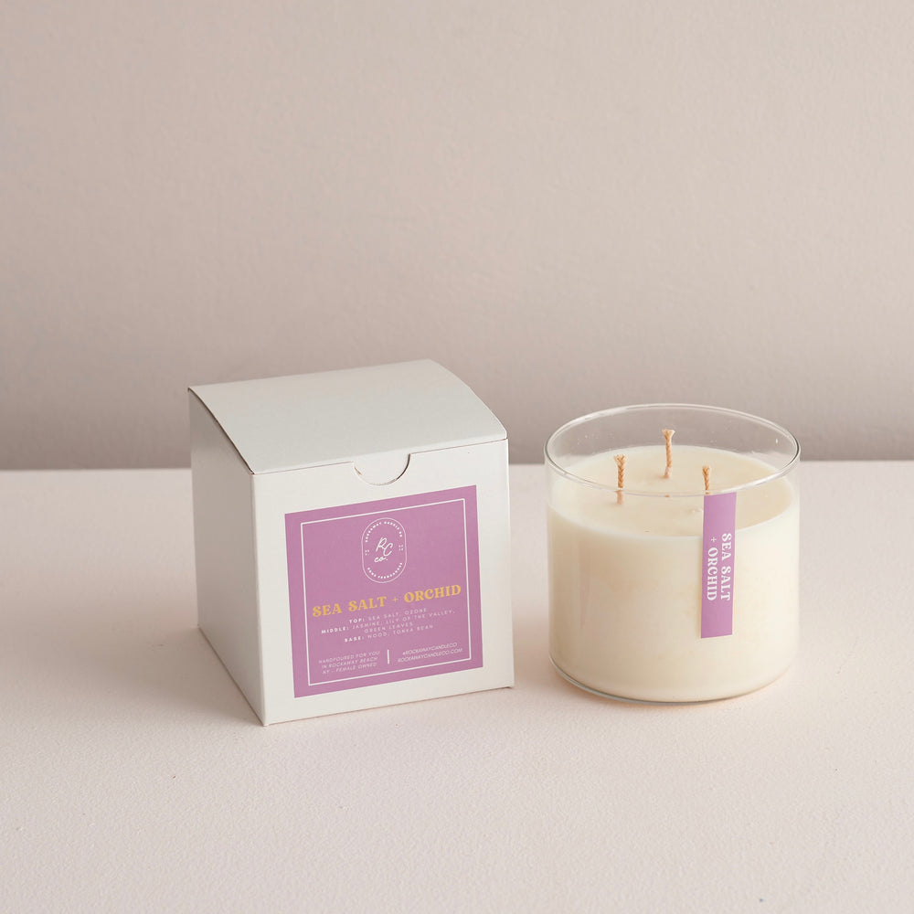 Sea Salt + Orchid 16oz Candle image 0